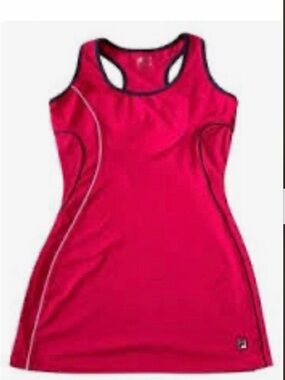 FILA Racerback Sport Dress in Bright Fuchsia Pink